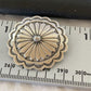 Authentic Native American Navajo Pin | Sterling Silver Stamped Design | Handmade | 1207