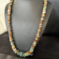 Navajo Turquoise & Red Spiny Oyster Graduated Necklace | Sterling Silver | Authentic Native American | 32" | 14380