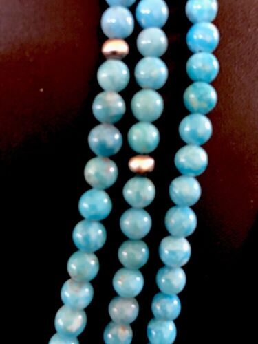 Navajo Sterling Silver Necklace | Native American Blue Turquoise Bead | Stabilized | 3390 - Masha USA