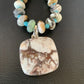 Men's Navajo Wild Horse Turquoise Pendant Necklace | Sterling Silver | Authentic Native American Handmade | 10265