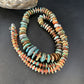 Navajo Turquoise & Red Spiny Oyster Graduated Necklace | Sterling Silver | Authentic Native American | 32" | 14380