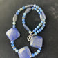 Native American Denim Lapis Strand Necklace | Sterling Silver | Men's 18" | 1753