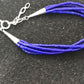 Blue Stabilized Lapis Heishi Bracelet | Sterling Silver | 5-Strand | 7" | 13598