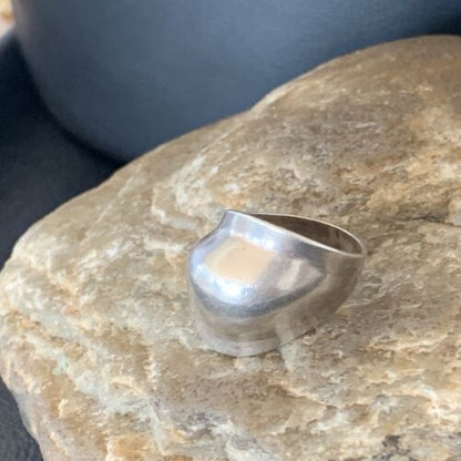 Native American Old Pawn Navajo Ring | Sterling Silver | Sz 4.5 | Handmade | 10410 - Masha USA
