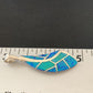 Navajo Blue Opal Inlay Pendant | Sterling Silver | Authentic Native American Handmade | 12274