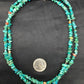 Navajo Blue Turquoise Nugget Bead Necklace | 2 Strand | Sterling Silver | 17" | Authentic Native American Handmade | 4490