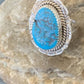 Southwestern Navajo Blue Kingman Turquoise Ring | Sterling Silver | Sz 7 | 12206