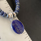 Native American Navajo Blue Lapis Pendant Necklace | Sterling Silver | Authentic Handmade | 12251