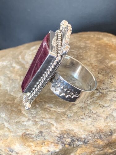 Native American Men's Purple Spiny Oyster Ring | Sterling Silver | Sz 10 | 426