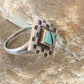 Native American Women's Navajo Blue Kingman Turquoise Inlay Ring | Sz 7 | 13173