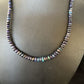 Native American Blue Opal Necklace | Sterling Silver | Navajo Handmade | 18" | 14534