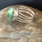 Adjustable Navajo Green Sonoran Turquoise Ring | Sterling Silver | Sz 6 | 2078