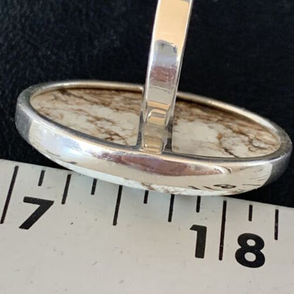 Native American Women's Wild Horse Turquoise Ring | Sz 8 | Sterling Silver | 14029
