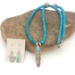 Navajo Opal & Turquoise Pendant Necklace & Earrings Set | Sterling Silver | Authentic Native American Handmade | 8905