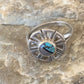 Native American Women's Navajo Blue Turquoise Sugilite Inlay Ring | Sz 6 | 11179