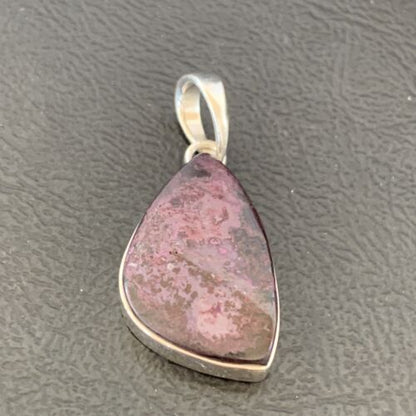 Southwestern Navajo Purple Sugilite Pendant | Sterling Silver | 1.25" | 10938