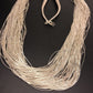 Heishi Liquid 100-Strand Necklace | Sterling Silver Tubes | 30" | 14703