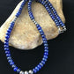 Native American Lapis Lazuli Strand Necklace | Sterling Silver | Men's 22" | 1739