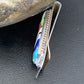 Men's Navajo Turquoise Money Clip | Sterling Silver Inlay | Authentic Native American Handmade | 11729