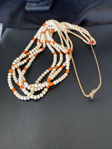 Native American Santo Domingo Shell Orange Spiny Oyster Bead Necklace | 30" | 11990