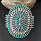 Navajo Blue Turquoise Cuff Bracelet | Sterling Silver | Authentic Native American Handmade | 14597