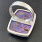 Adjustable Navajo Purple Mojave Turquoise Ring | Sterling Silver | Sz 8 | Authentic Native American Handmade | 11601
