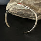 Native American Navajo Red Coral Cuff Bracelet | Sterling Silver | Authentic Handmade | 14592