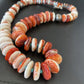 Navajo Turquoise & Red Spiny Oyster Necklace | Sterling Silver | Authentic Native American | Graduated | 22" | 10589