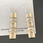Navajo Stamped Sterling Silver Earrings Set | Authentic Native American Handmade | 11623