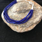 Blue Stabilized Lapis Heishi Bracelet | Sterling Silver | 5-Strand | 7" | 13598
