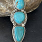 Navajo Blue Kingman Turquoise Multi-Stone Ring | Authentic Native American Sterling Silver | Sz 11 | 14497