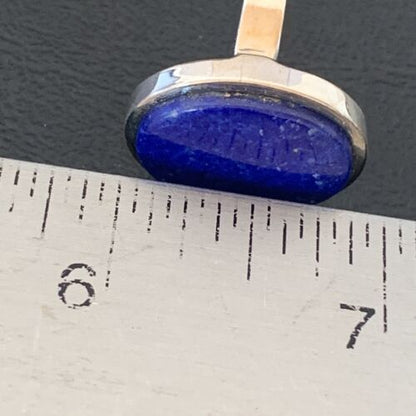 Navajo Blue Lapis Lazuli Ring | Sterling Silver | Sz 6 | Authentic Native American Handmade | 10403