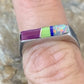 Navajo Blue Turquoise Purple Sugilite Opal Inlay Ring | Sz 7 | Authentic Native American Handmade | 11150