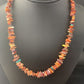 Navajo Red Spiny Oyster Turquoise Necklace | Sterling Silver | Authentic Native American Handmade | 18" | 1812