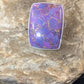 Adjustable Navajo Purple Mojave Turquoise Ring | Sterling Silver | Sz 8 | Authentic Native American Handmade | 11601