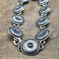 Native American Handmade Navajo Sterling Silver Link Bracelet | 7" | 3117