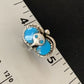 Zuni Blue Kingman Turquoise Snake Earrings | Sterling Silver | Authentic Native American Handmade | 12040