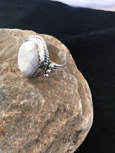 Navajo Sterling Silver Wild Horse Turquoise Ring | Yazzie | Sz 9 | 3497
