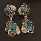 Handmade Navajo Spiderweb Turquoise Dangle Earrings | Sterling Silver | Authentic Native American | 2026