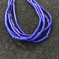 Blue Stabilized Lapis Heishi Bracelet | Sterling Silver | 5-Strand | 7" | 13598