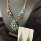 Navajo Multi-Color Turquoise Spiny Necklace & Earring Set | Sterling Silver | 2105