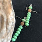 Navajo Sterling Silver Malachite Jasper Earrings | Southwestern Green Stone | Handcrafted Native American