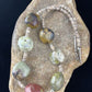Native American Chunky Sterling Silver Necklace | Faceted Jasper Turquoise | 17" | 10077