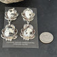 Navajo White Buffalo Turquoise Dangle Earrings | Sterling Silver | 2.5" | Authentic Native American Handmade | 14738