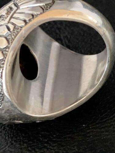 Southwestern Men's XL Ring | Wild Horse Turquoise | Sterling Silver | Sz 8.5 | 13775 - Masha USA