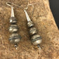 Navajo Sterling Silver Handmade Pearls Earrings | 1.5" | 10201
