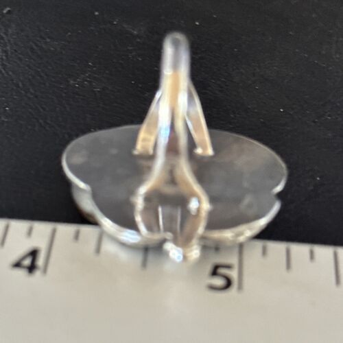 Navajo Blue Turquoise #8 Ring | Sterling Silver | Sz 9.5 | Authentic Native American Handmade | 14291