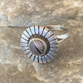 Native American Women's Navajo Purple Sugilite Pink Coral Inlay Ring | Sz 5.5 | 11174