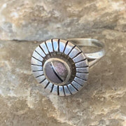 Native American Women's Navajo Purple Sugilite Pink Coral Inlay Ring | Sz 5.5 | 11174