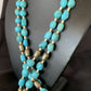 Native American Santo Domingo Shell Nugget Turquoise Necklace | 26" | Authentic Handmade | 12000